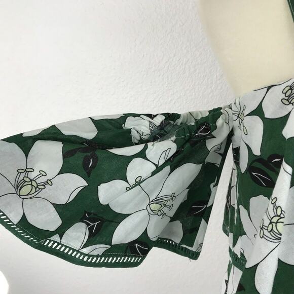 J.O.A. Top Shirt Floral Cold Shoulder - Picture 7 of 10